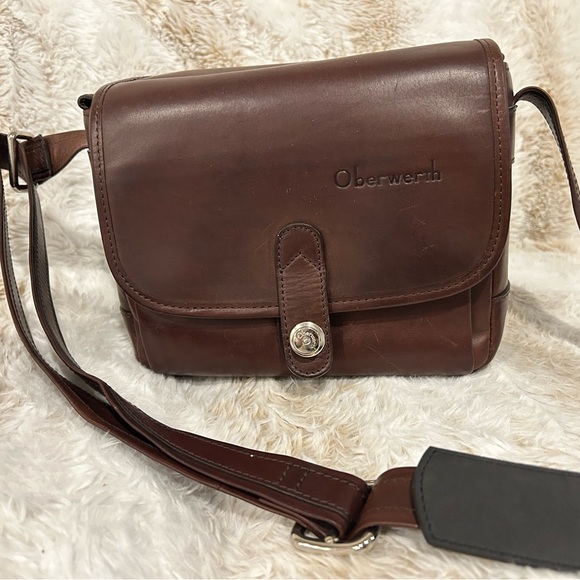 Brown Leather Men's Bag - Picture 1 of 8